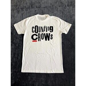 NWOT Counting Crows Ransom T-Shirt Unisex Small White Crew-Neck Short Sleeve